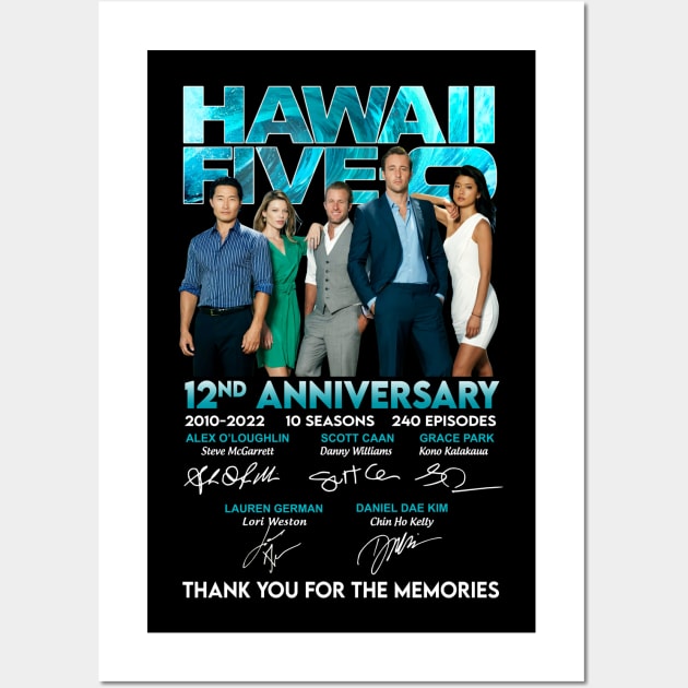 Hawaii Five 0 Tv Series 12nd Anniversary Thank You Wall Art by chancgrantc@gmail.com